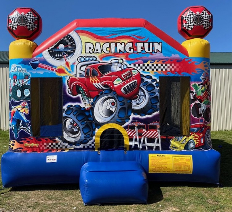 racing-fun-medium-bounce-house-oklahoma-bounce