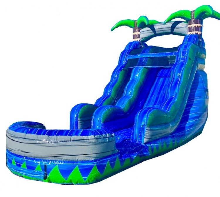 15ft Blue Hawaiian Water Slide