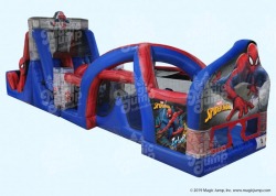 50ft Spider Man WATER Obstacle Course